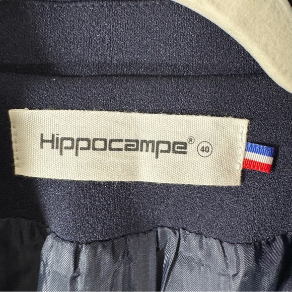Hippocampe Paris Navy Nautical Marine Emblem Blazer - Picture 6 of 9